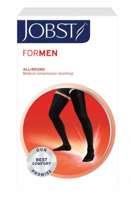 JOBST For Men K1 lår microdot sort L v:7470711