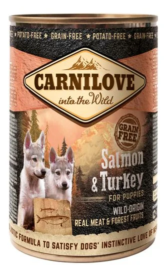 Carnilove våtfôr til valp m. laks & kalkun – 400 g v:3513219 Carnilove våtfôr til valp m. laks & kalkun – 400 g v:3513219