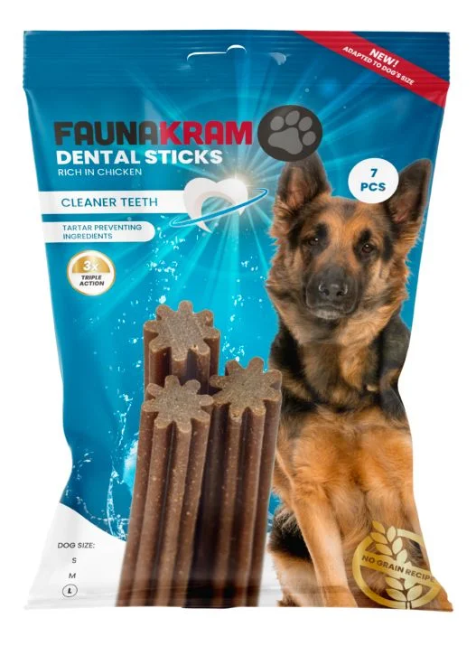 Faunakram dental sticks, kornfri str. L – 270 g. v:5466894
