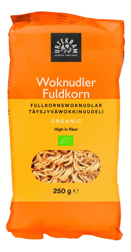 Urtekram Food Fullkorns Woknudler Ø – 250 g. v:7976800 Urtekram Food Fullkorns Woknudler Ø – 250 g. v:7976800