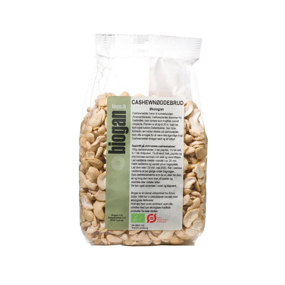 Biogan knuste Cashewnøtter Ø – 500 g v:2603672 Biogan knuste Cashewnøtter Ø – 500 g v:2603672