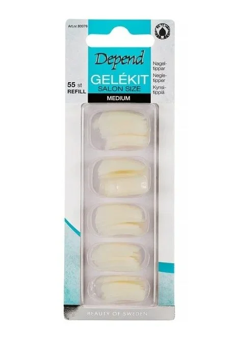 Depend salon size medium refill 55 stk – fleksible negletipper v:9115926 Depend salon size medium refill 55 stk – fleksible negletipper v:9115926