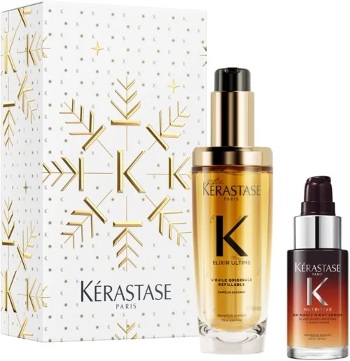 Kérastase Elixir Ultime Huiles Originale + 8H Magic Serum Holiday Set v:2321909 Kérastase Elixir Ultime Huiles Originale + 8H Magic Serum Holiday Set v:2321909