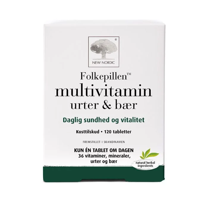 New Nordic Multivitamin Folkepillen – 120 tabl. v:1165953 New Nordic Multivitamin Folkepillen – 120 tabl. v:1165953