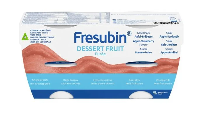 Fresubin Dessert Fruit næringspure eple- og jordbærsmak 4×125 g v:2266519 Fresubin Dessert Fruit næringspure eple- og jordbærsmak 4×125 g v:2266519