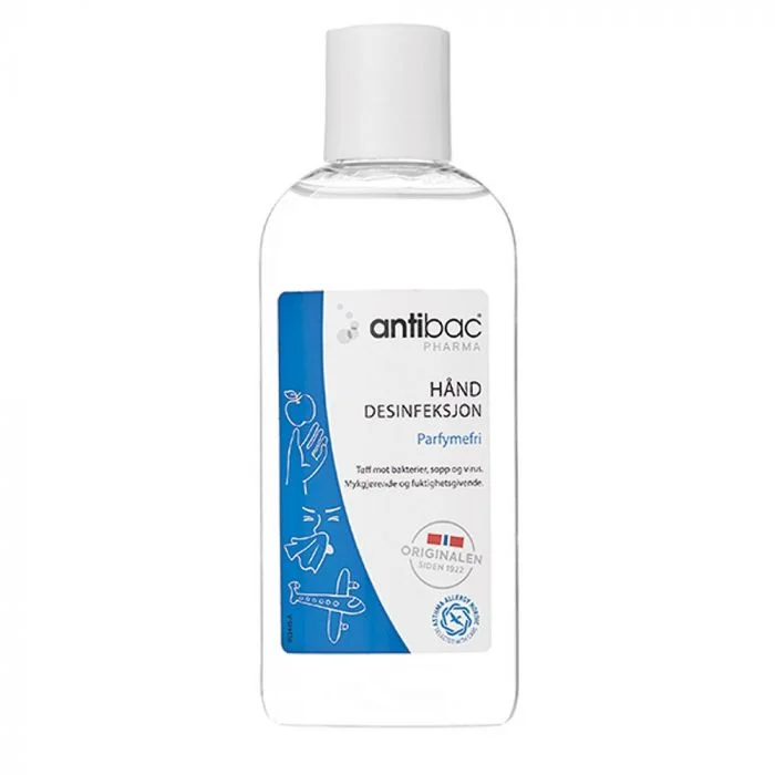 Antibac Pharma 85% Hånddesinfeksjon 150ml v:9102502 Antibac Pharma 85% Hånddesinfeksjon 150ml v:9102502