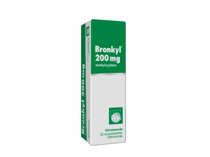 Bronkyl 200 mg brusetabletter 25 stk v:4636736 Bronkyl 200 mg brusetabletter 25 stk v:4636736