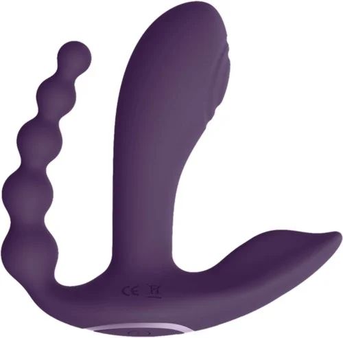 VIVE VIVE Kata Pulse Wave & Vibrating Double Penetration Vibrator Purple v:5865152