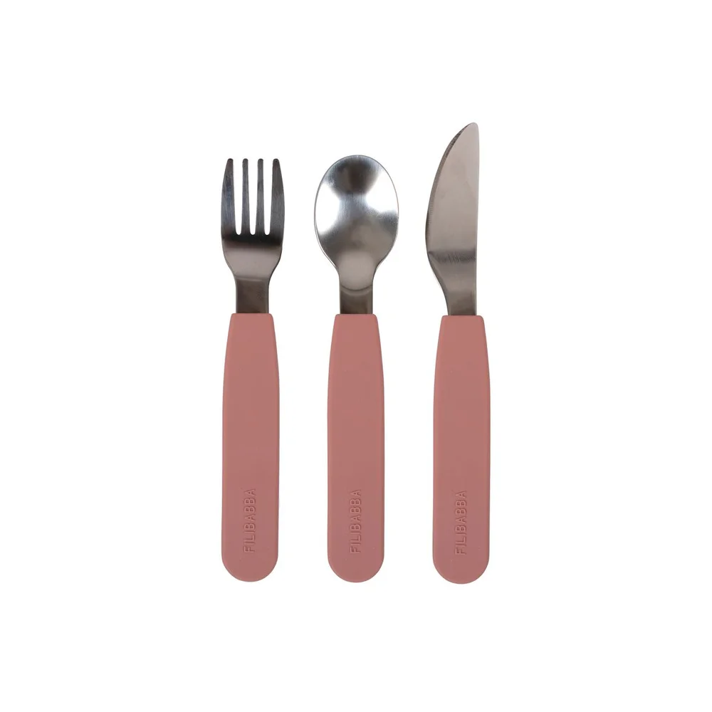 Filibabba Silikon bestikksett – Rose v:8110716 Filibabba Silikon bestikksett – Rose v:8110716