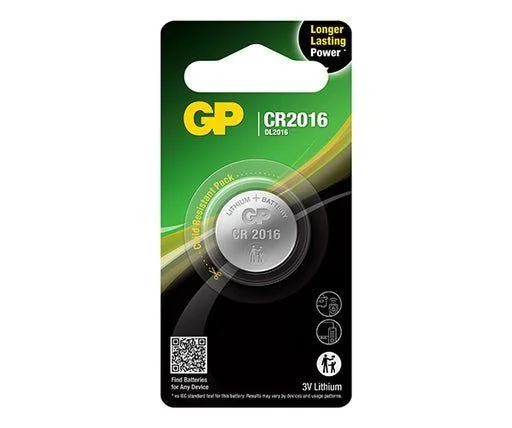 GP Lithium knappcelle CR2016 1-pk v:3338346