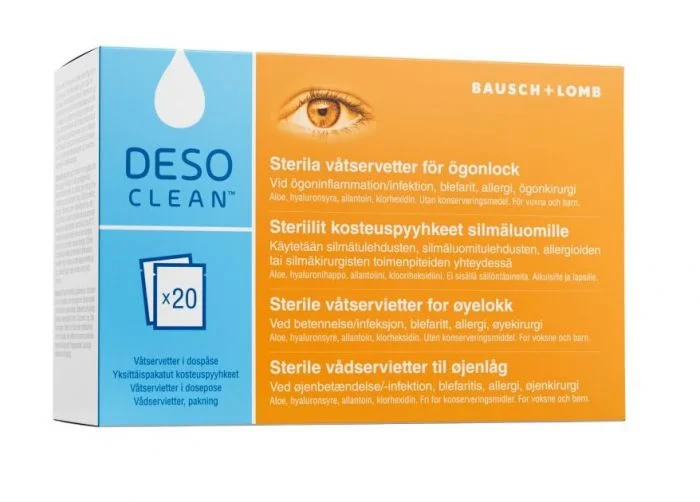 Bausch + Lomb Desoclean wipes 20 stk v:6719257