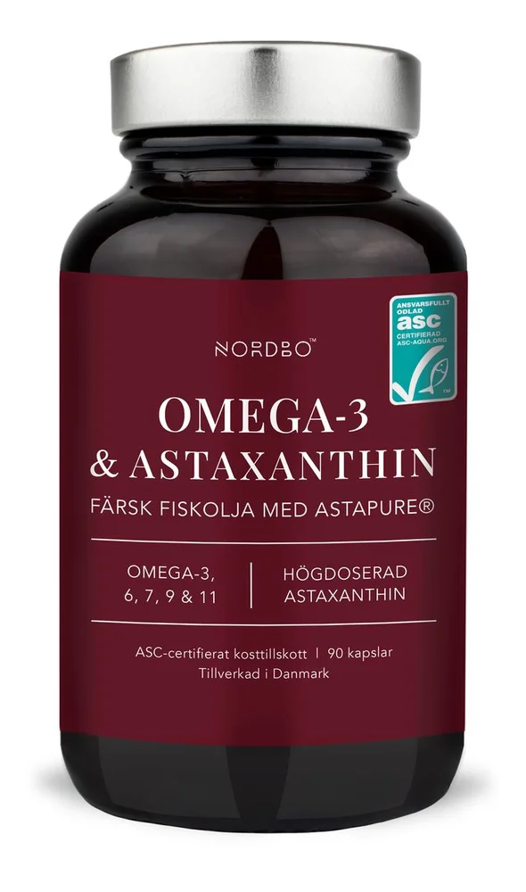 NORDBO Omega-3 & Astaxanthin – 90 kaps. v:5061985