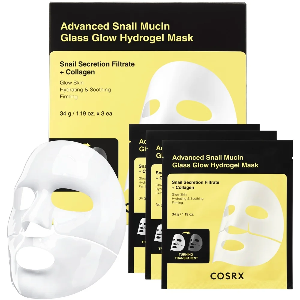 Advanced Snail Mucin Glass Glow Hydrogel Mask, 3-Pack v:7061152 Advanced Snail Mucin Glass Glow Hydrogel Mask, 3-Pack v:7061152