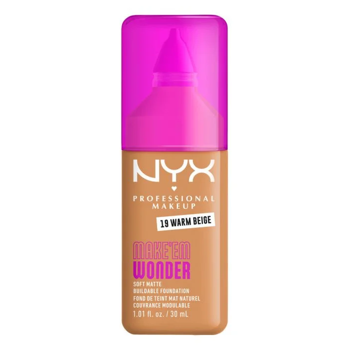 NYX Make Em Wonder foundation 19 Warm Beige 30 ml v:9241474