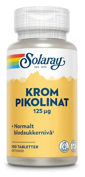 Solaray krom pikolinat 100 tabletter v:6638683