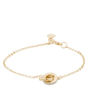 Snö Of Sweden Connected Chain Bracelet Gold/Clear 16-17cm v:5330705