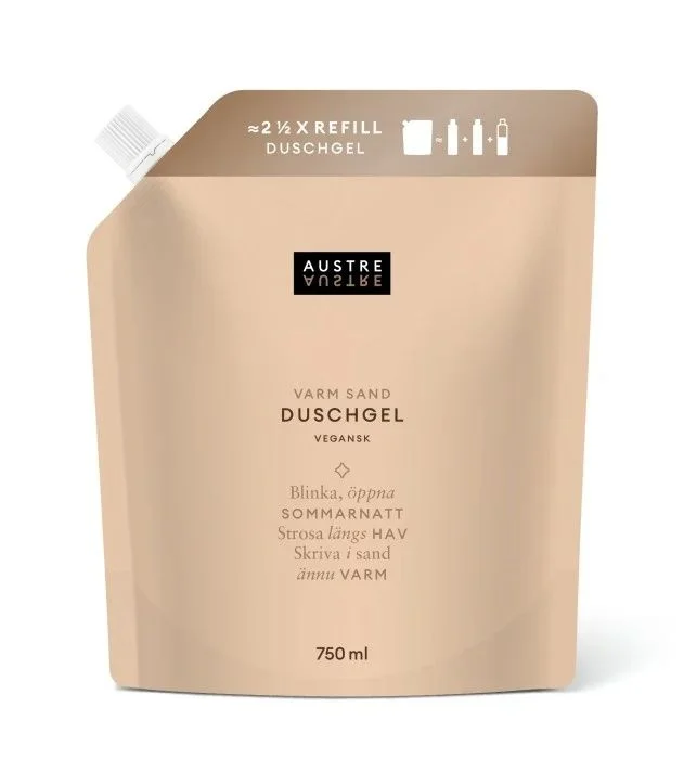 AUSTRE Dusjgel Varm Sand Refill 750 ml v:2289371 AUSTRE Dusjgel Varm Sand Refill 750 ml v:2289371