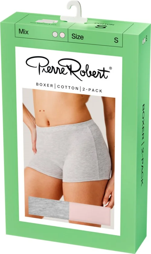 Pierre Robert Boxer Cotton X2 Women Grey & Pink XL v:1364317 Pierre Robert Boxer Cotton X2 Women Grey & Pink XL v:1364317