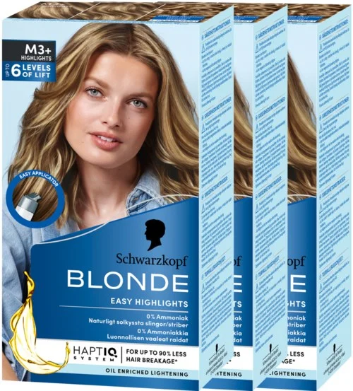 Schwarzkopf Blonde M3+ Highlights -2 pack v:3764225 Schwarzkopf Blonde M3+ Highlights -2 pack v:3764225