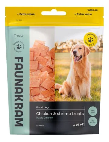 Faunakram hundesnack m. kylling og rejer, valuepack – 300 g. v:2574054