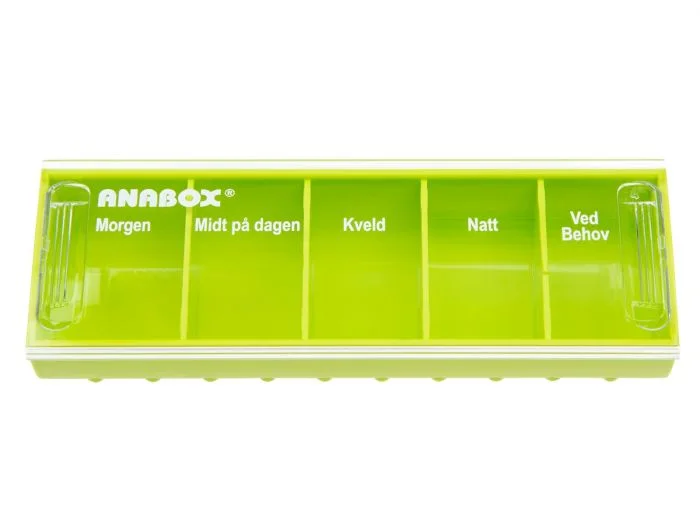Anabox dagdosett limegrønn 1 stk v:8230047 Anabox dagdosett limegrønn 1 stk v:8230047