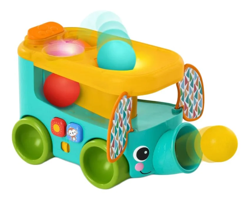 Bright Starts Pop & Roll Safari Bus Ball Toy v:1702117 Bright Starts Pop & Roll Safari Bus Ball Toy v:1702117