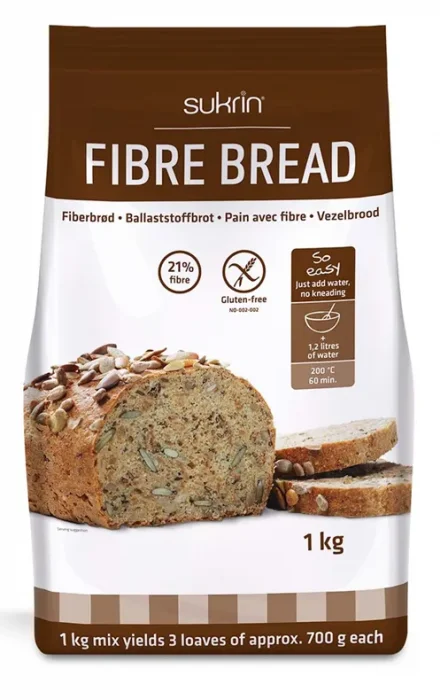 Sukrin Fiberbrød brødmiks 1 kg v:8422244 Sukrin Fiberbrød brødmiks 1 kg v:8422244