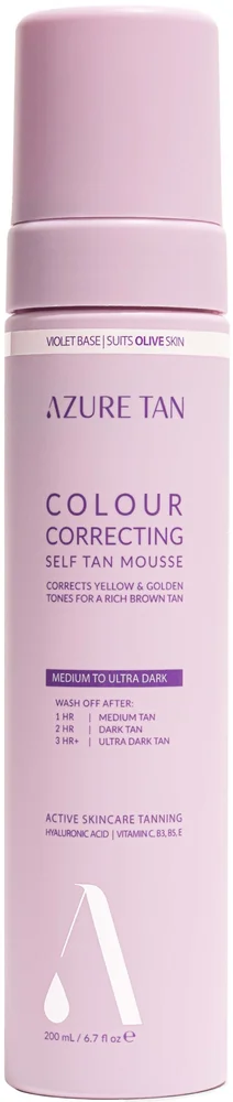 Azure Tan Self Tan Mousse Violet Base Medium To Ultra Dark v:1757725 Azure Tan Self Tan Mousse Violet Base Medium To Ultra Dark v:1757725