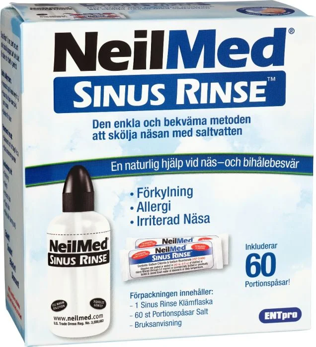 NeilMed Sinus Rinse neseskyller m/60 stk porsjonsposer salt v:6985429 NeilMed Sinus Rinse neseskyller m/60 stk porsjonsposer salt v:6985429