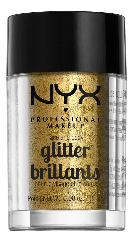 NYX Professional Makeup Face & Body Glitter Brillants - 05 Gold - 2,5 g. v:2998834