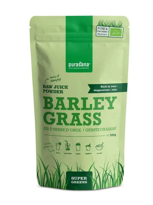 Purasana Barley Grass Juice Powder 200g ØKO v:2446191