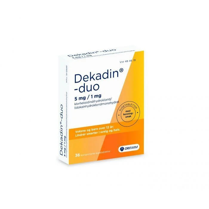 Dekadin-Duo sugetabletter 5/1mg Honning- 36 stk v:6757310