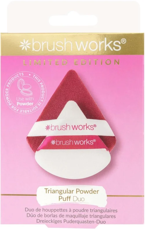 Brushworks Limited Edition Triangular Powder Puff Duo v:5157942 Brushworks Limited Edition Triangular Powder Puff Duo v:5157942