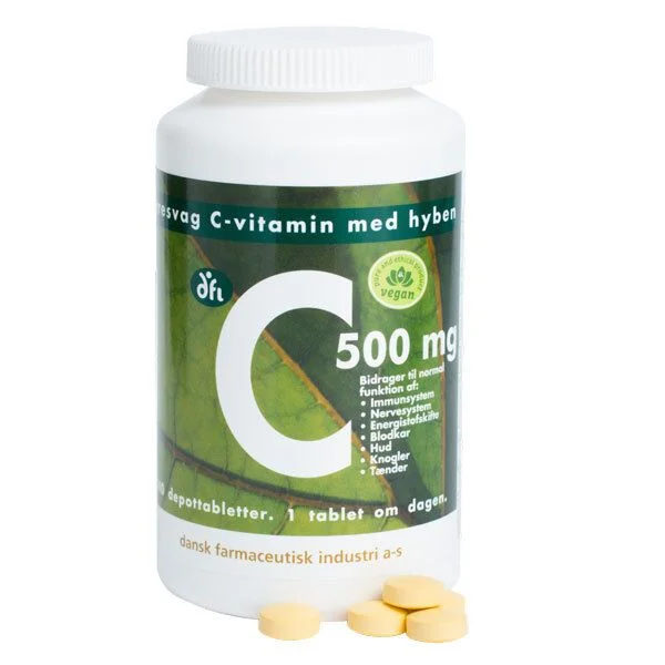 C-vitamin m/ nype 500 mg – 240 tabl. v:4346485 C-vitamin m/ nype 500 mg – 240 tabl. v:4346485