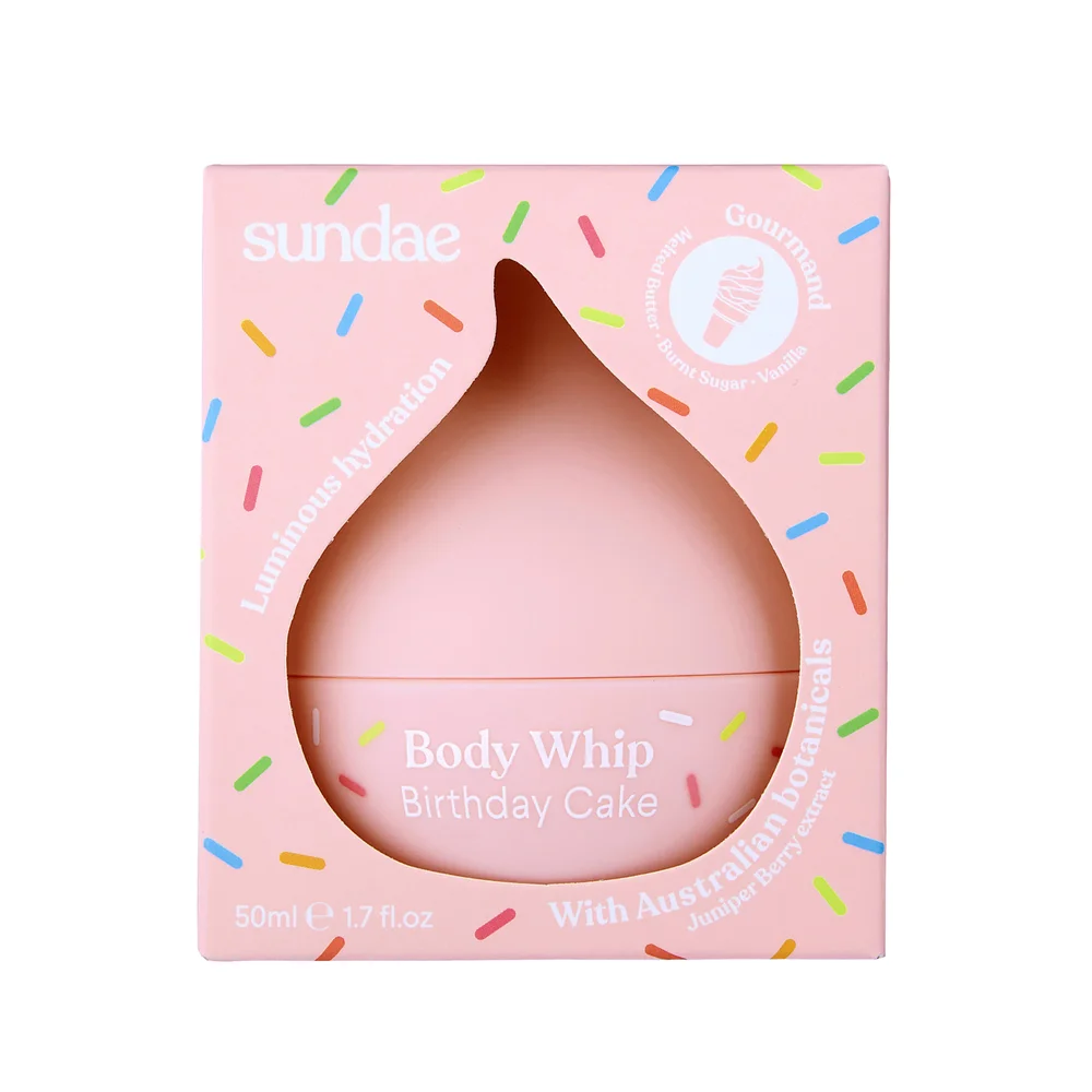 Birthday Cake Whipped Body Moisturiser 50 ml - Sundae Body v:1940112