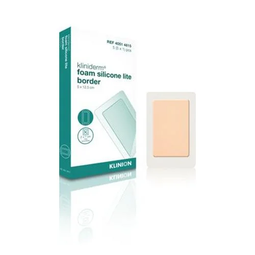 Kliniderm Foam Silikone Lite Border – 5×12,5cm – 5 stk v:6168176 Kliniderm Foam Silikone Lite Border – 5×12,5cm – 5 stk v:6168176