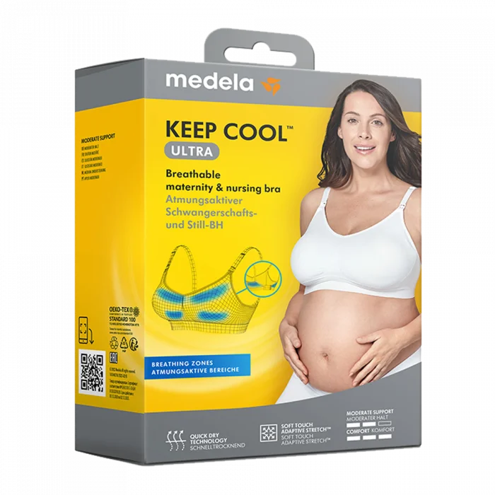 Medela Keep Cool Ultra-BH, hvit, M v:9906487 Medela Keep Cool Ultra-BH, hvit, M v:9906487