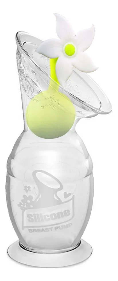 Haakaa Gen. 2 Silicone Breast Pump & Flower Stopper White – 1 sett. v:7842802