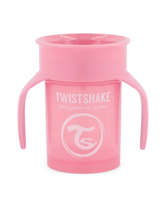 Twistshake 360 Cup 6+ mnd rosa 230 ml v:5190182