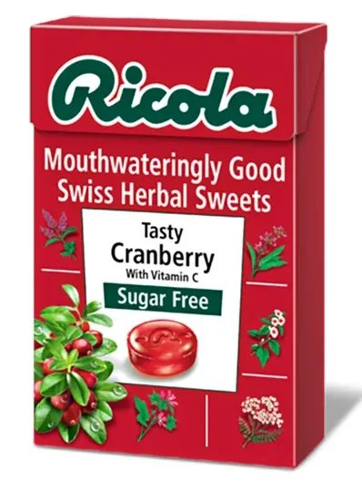 Ricola Cranberry Sugar Free 45 g v:1810440 Ricola Cranberry Sugar Free 45 g v:1810440