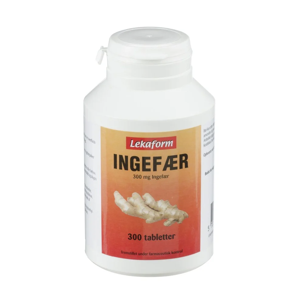 Lekaform Ingefærtabletter – 300 stk v:3282000
