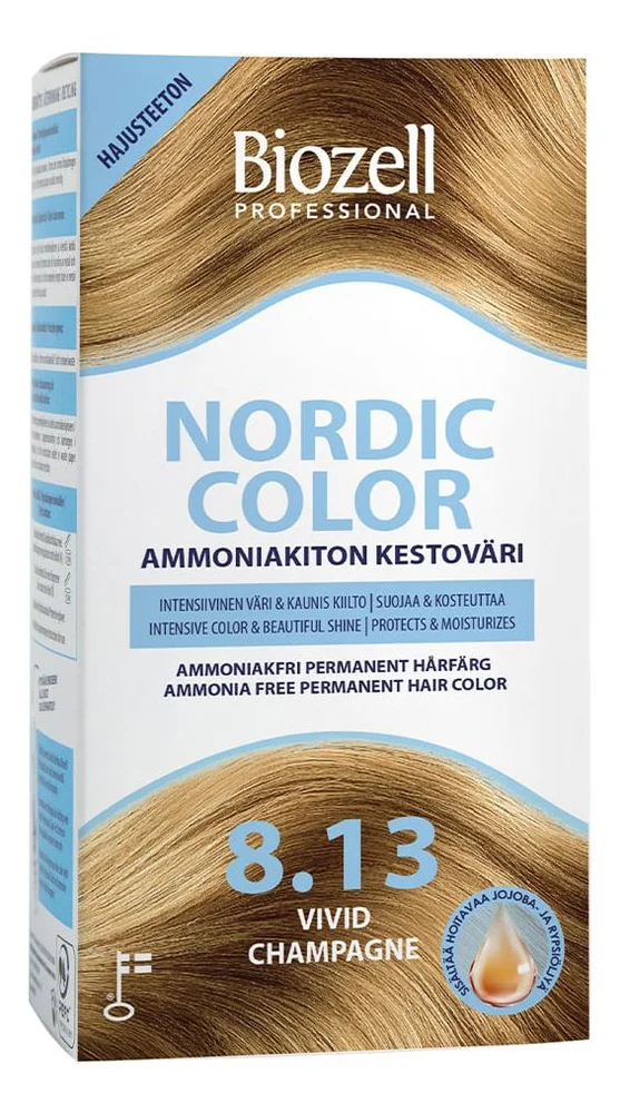 Biozell Professional Nordic Color Vivid Champagne 8.13 – 2 x 60 ml. v:4214740 Biozell Professional Nordic Color Vivid Champagne 8.13 – 2 x 60 ml. v:4214740