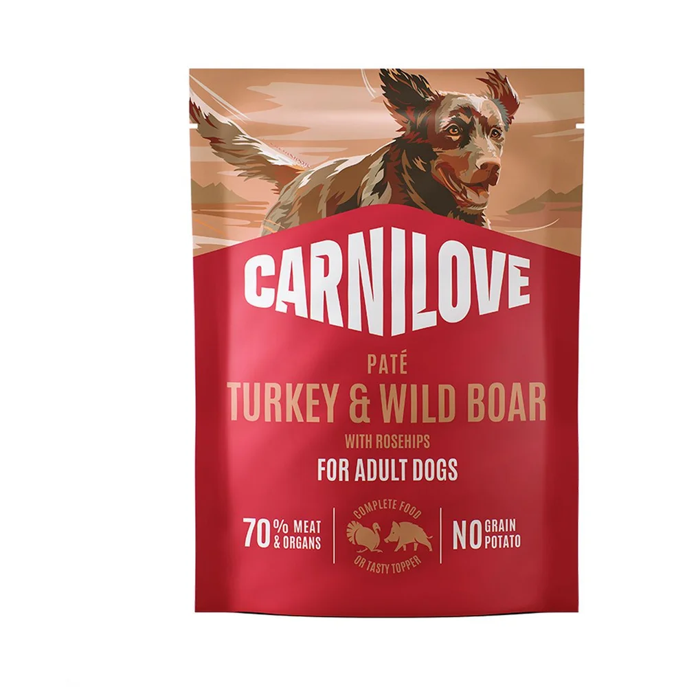 Carnilove Pouch Pate våtfôr m. villsvin & nype – 300 g v:9631563 Carnilove Pouch Pate våtfôr m. villsvin & nype – 300 g v:9631563