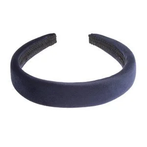 DARK Velvet Hairband Broad Navy Blue v:3504797 DARK Velvet Hairband Broad Navy Blue v:3504797