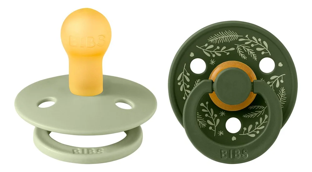 BIBS Colour Latex Holiday Leaf – Sage/Hunter Green – Flere størrelser v:2904409 BIBS Colour Latex Holiday Leaf – Sage/Hunter Green – Flere størrelser v:2904409
