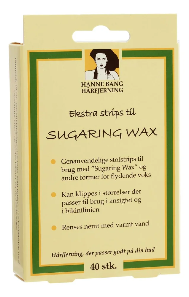 Hanne Bang Ekstra Strips til Sugaring Wax – 40 stk. v:3262377 Hanne Bang Ekstra Strips til Sugaring Wax – 40 stk. v:3262377