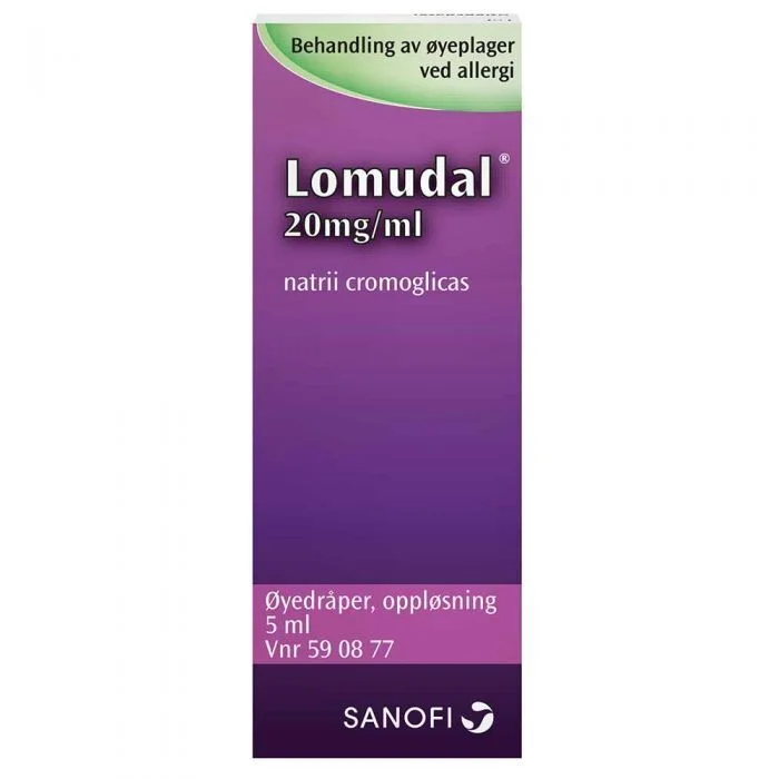 Lomudal øyedråper 20mg/ml - 5ml v:6482904