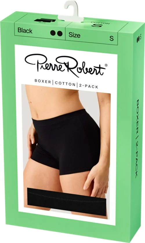 Pierre Robert Boxer Cotton X2 Women Black S v:4172557 Pierre Robert Boxer Cotton X2 Women Black S v:4172557