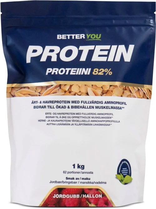 Better You Ärt och havreprotein Jordgubb Hallon 1000 g v:2869823 Better You Ärt och havreprotein Jordgubb Hallon 1000 g v:2869823