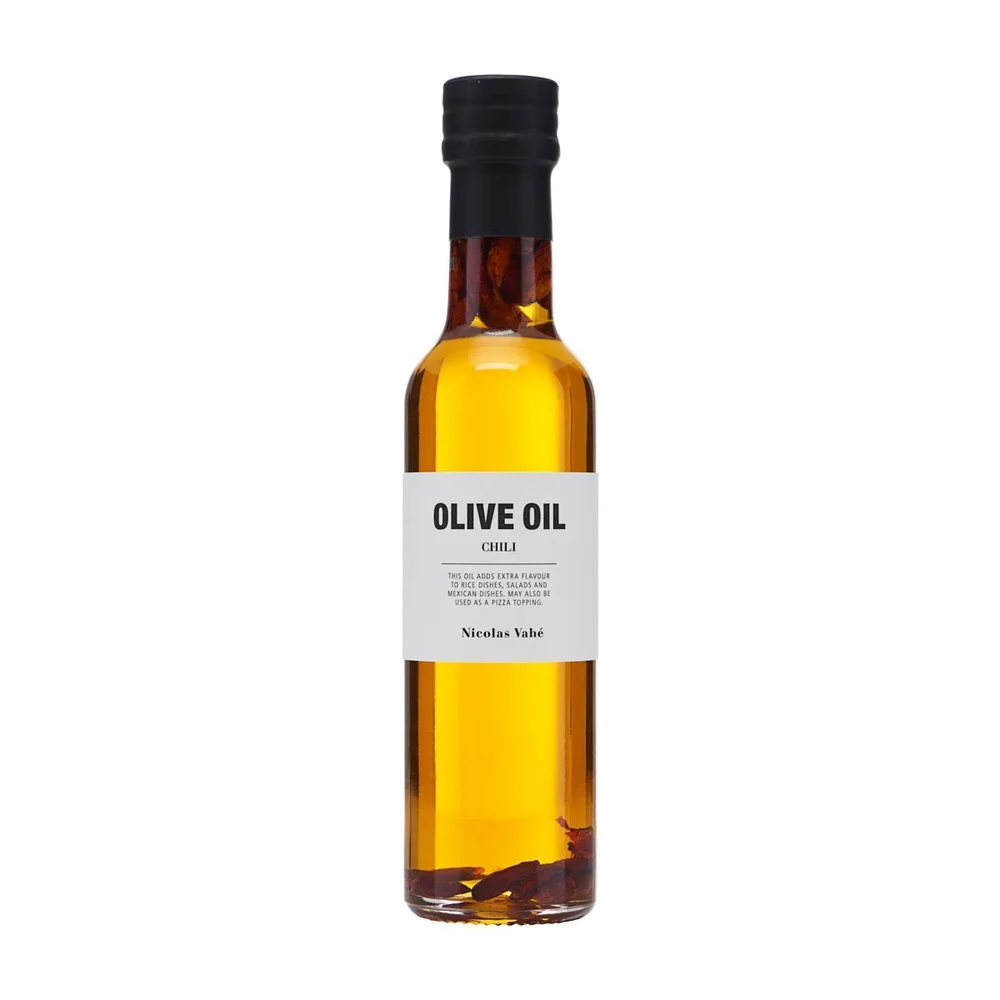 Olivenolje med chili fra Nicolas Vahé – 25 cl. v:6853711 Olivenolje med chili fra Nicolas Vahé – 25 cl. v:6853711